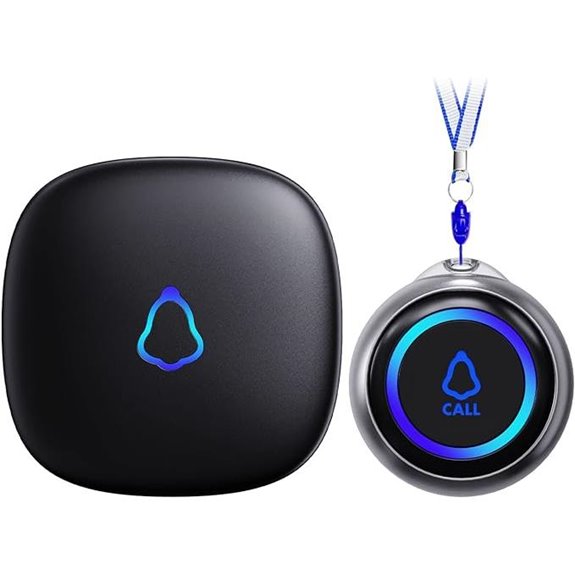 Wireless Caregiver Pager with SOS Button System