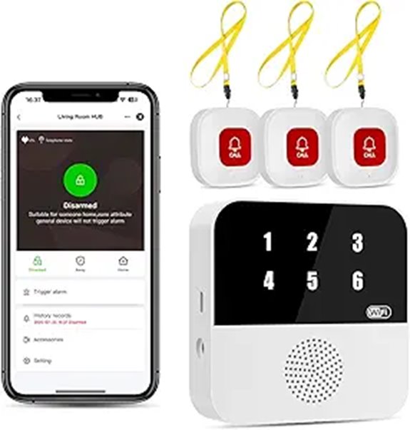 PILSAMSA Wireless Caregiver Pager with Caller ID