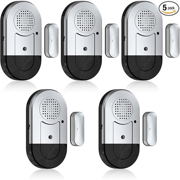 Sanjie Door Window Alarms 5 Pack Wireless Easy Install