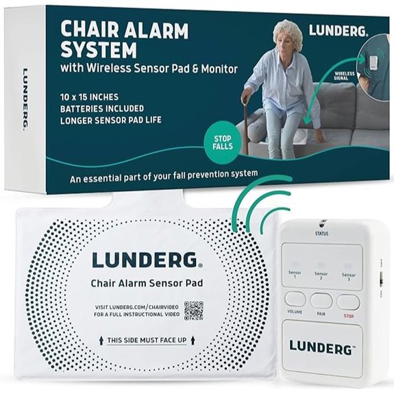 Lunderg Wireless Chair Alarm for Elderly Monitoring