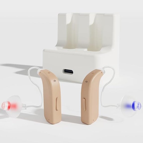 Rechargeable Bluetooth Hearing Aids with Noise Cancelling