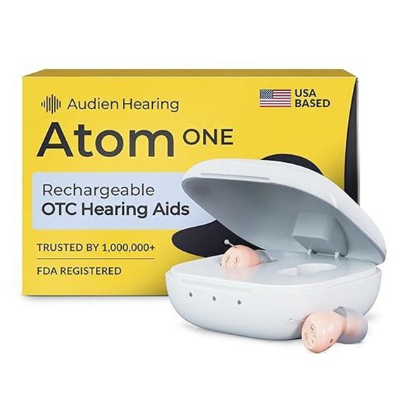 Audien Atom One OTC Hearing Aids—Wireless & Rechargeable