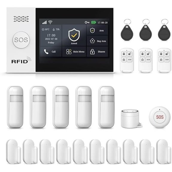 Wireless Home Security System with Alerts and Sensors