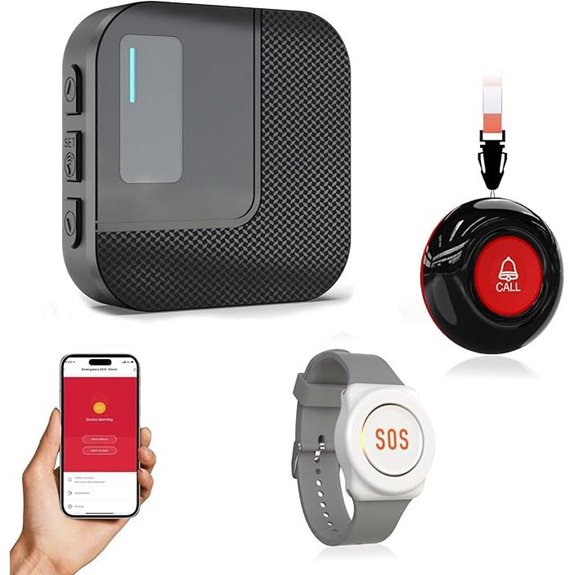 SanJie Wireless Caregiver Pager with Alerts for Seniors