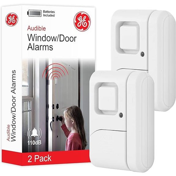 GE 2-Pack Wireless Window and Door Alarm System