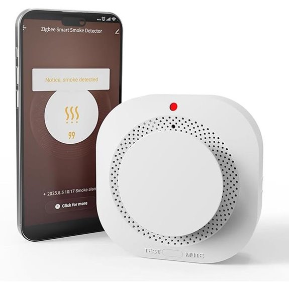 Zigbee Wireless Smoke Detector with 10-Year Battery