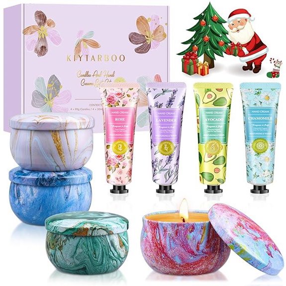 Spa Gift Set for Women: Candles & Hand Cream