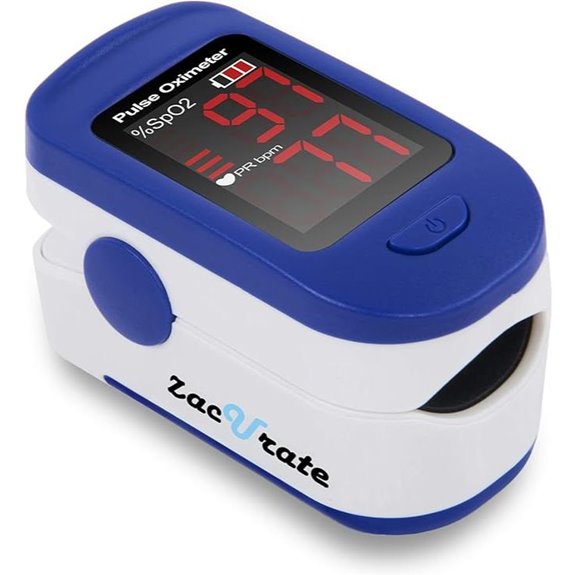Zacurate 500BL Fingertip Pulse Oximeter with Batteries