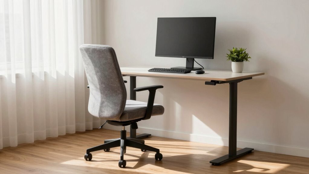ergonomic workspace for comfort