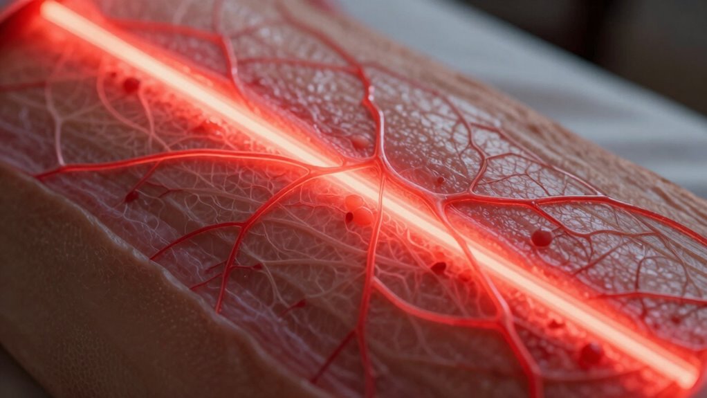 light wavelength skin penetration