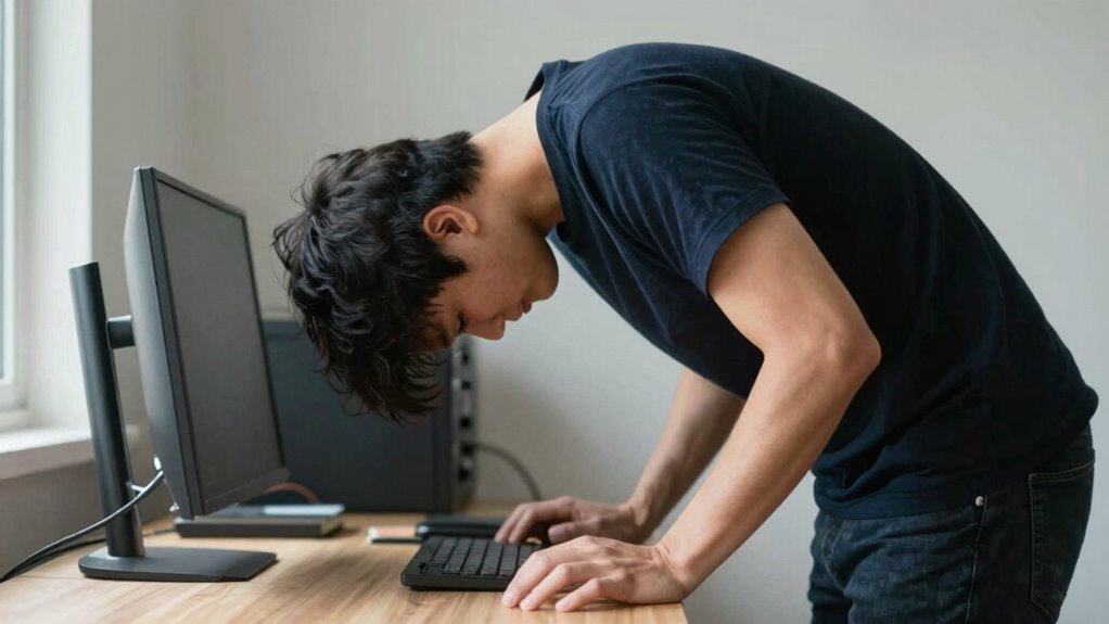 proper desk height adjustments