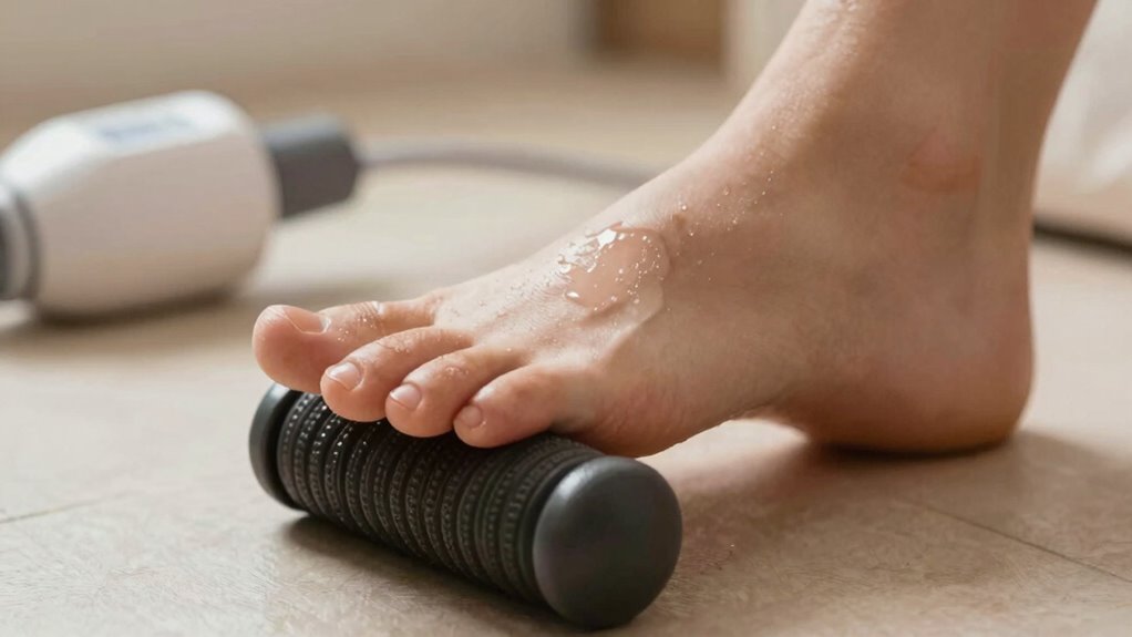 proper foot roller technique