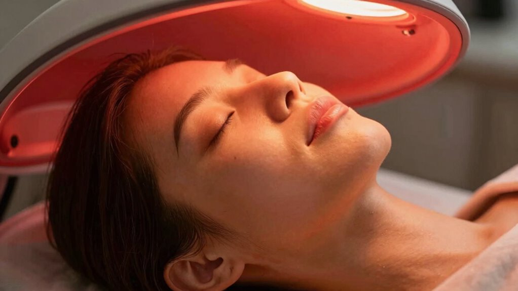 red light accelerates skin healing