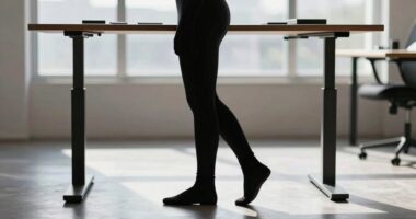 standing desk posture tip