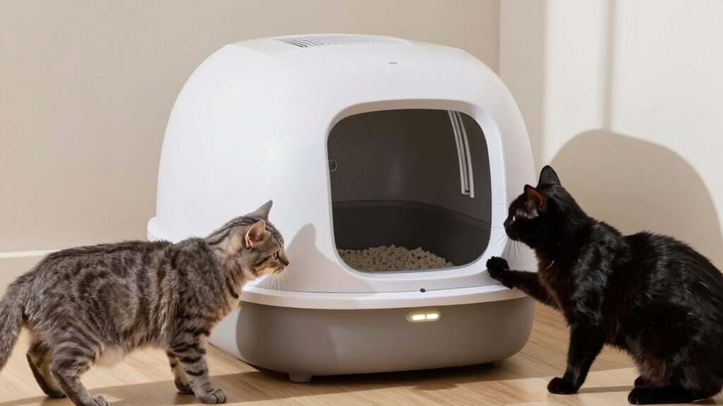 multi cat litter box features