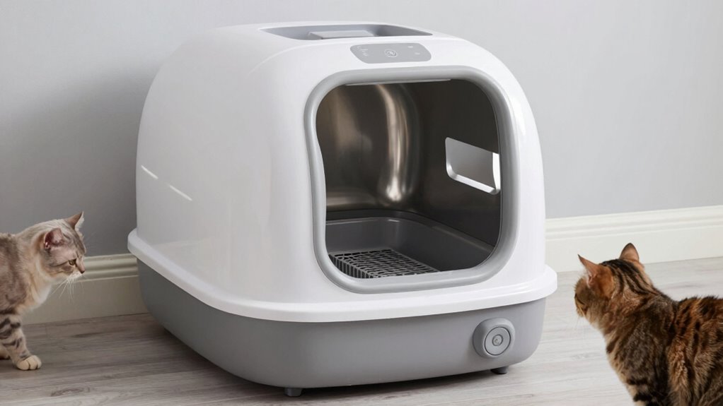 multiple cat self cleaning features