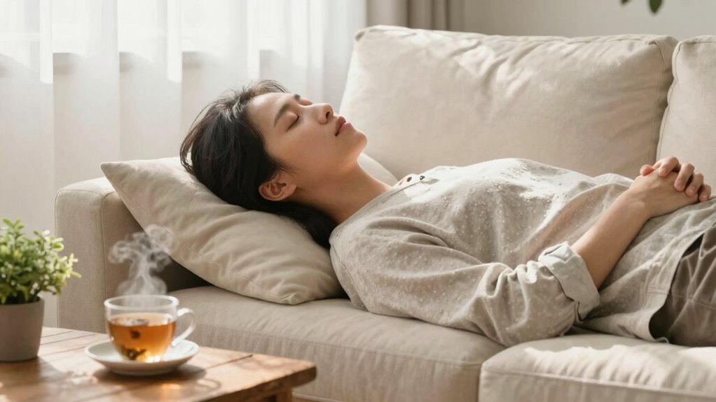 relaxation eases muscle tension