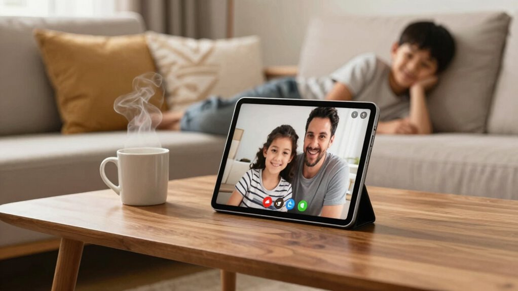 warm relaxed family conversations