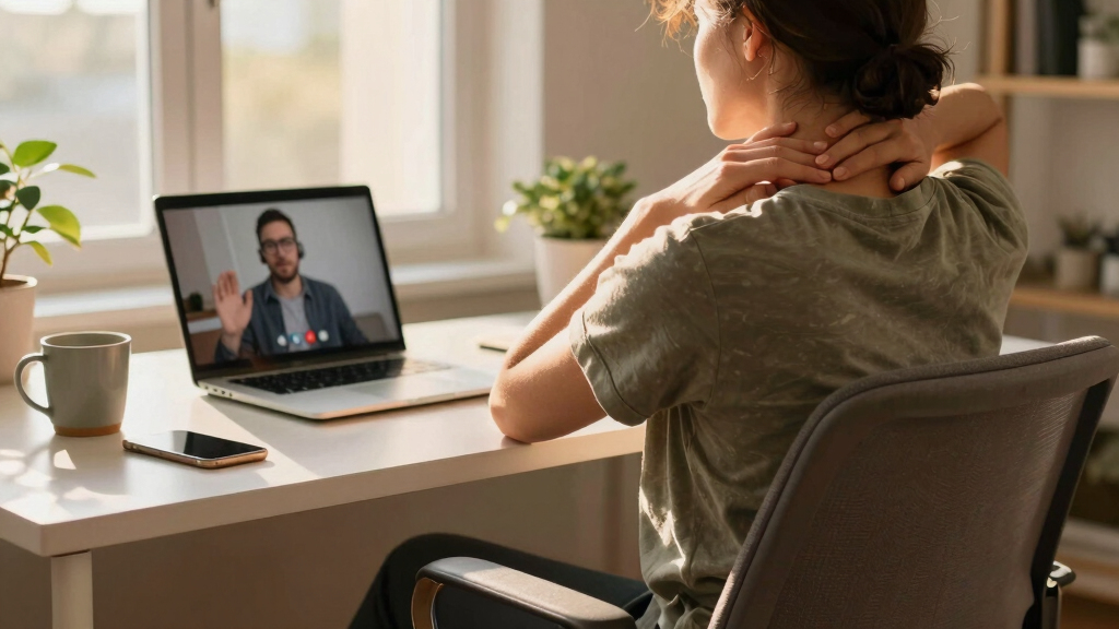 6 Best Yoga Stretches to Do Discretely During a Zoom Meeting
